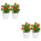 4 Künstlicher , Topfobstbaum, Bonsai- , 8