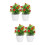 4 Künstlicher , Topfobstbaum, Bonsai- , 9