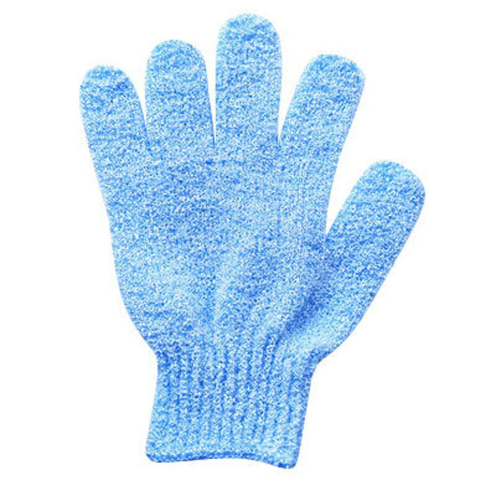 Exfoliating Gloves Non-Slip Spa Foam Bath Gloves For Shower And Wash Blue One Size