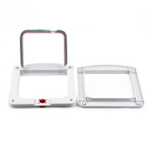 Cat Dog Flap Door 4-Way Locking Weatherproof Small Pet Dual Entry And Exit Door 23.0x20.5x3.3 Cm White