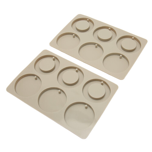 Silikonformen mit 6 Kreisen und Ringen, 1