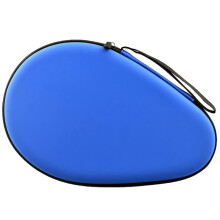 Table Tennis Racket Case Indoor Outdoor Carry Bag For 2 Paddles And Balls Blue