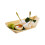 50 Stks Wegwerp Lunchdoos Fineer Bootvormig Multifunctioneel 2