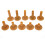 10 stücke Gummi Golf Tees Durable Golf Trainer 3