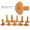 10 stücke Gummi Golf Tees Durable Golf Trainer 15