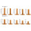 10 stücke Gummi Golf Tees Durable Golf Trainer 14