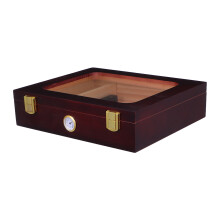 Glass Cigarbox Met Hygrometer En Luchtbevochtiger Voor Thuis Bars
