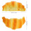 Croissant Artificial Para Decoração De Vitrine De 2
