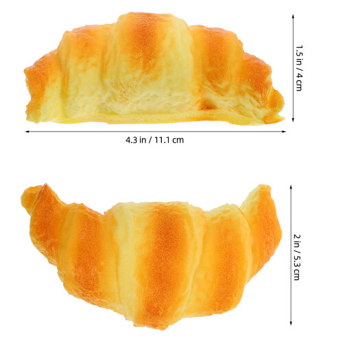 Croissant Artificial Para Decoração De Vitrine De 1