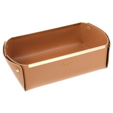 2Stk Nordic Tablett Desktop Aufbewahrung Leder Für Schlüssel & Schmuck