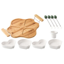 1 Set Geteilter Servierteller Für Vorspeisen Und Party-Snacks