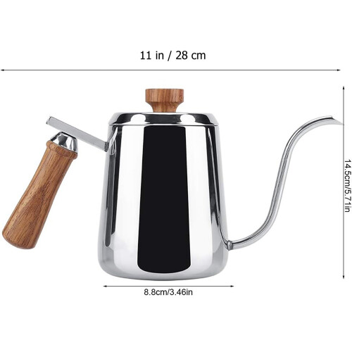 Kaffeekanne Holzgriff 1
