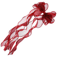 1Stk Roter Stoff Haarclip Dreischichtige Schleifen Haarspange