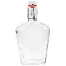 Glass Flask Empty Whiskey For Beverage Juice Bar Use