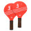 2Pcs Badminton Rackets Wooden Short Handle Paddles 9