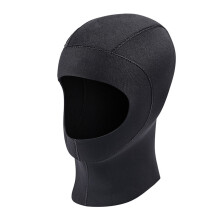 Sun Block Snorkeling Hat Diving Hood With Full Face Mask L Black