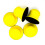 2Pcs 3Inches Sanding Disc Holder Sandpaper Backing Pad Yellow 2