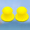 2Pcs 3Inches Sanding Disc Holder Sandpaper Backing Pad Yellow 5