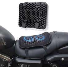 Motorcycle Seat Cushion, 3D Honeycomb Structure Shock Absorption Breathable Seat Pad, Universal Motorcycle Gel Seat Cushion, Shock Absorption