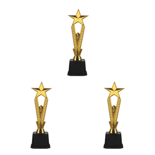 3 Unidades Troféu Decorativo Para Competição 1