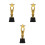 3 Unidades Troféu Decorativo Para Competição 5