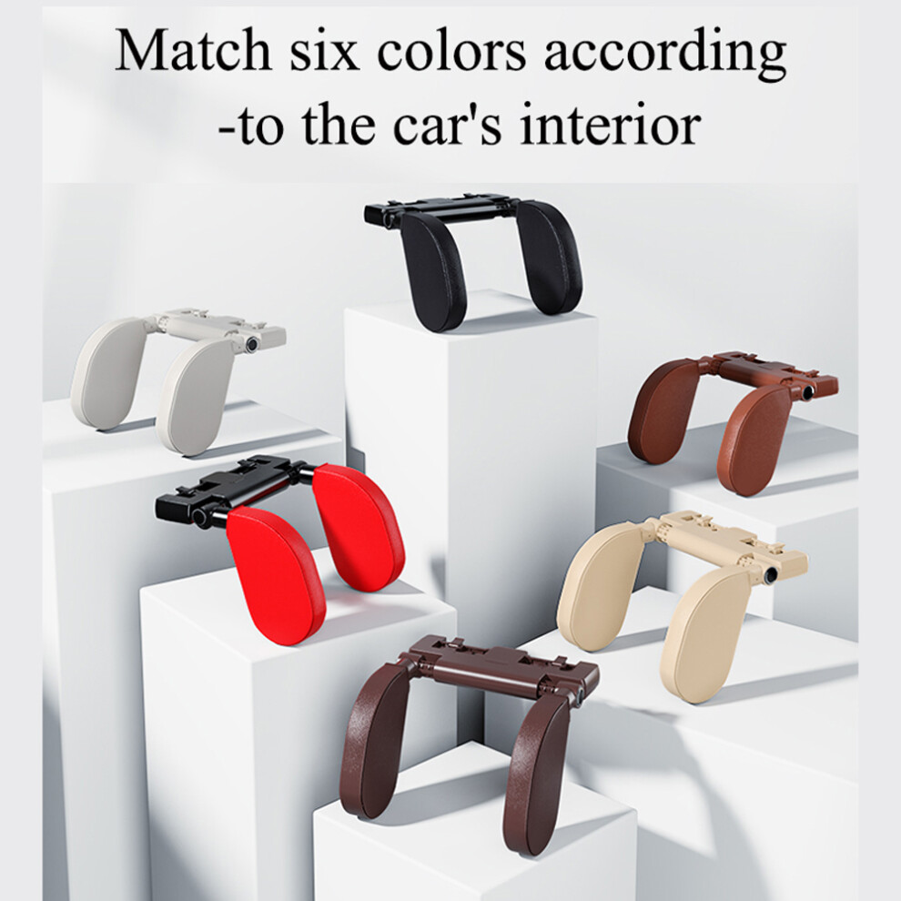 Adjustable Memory Foam Car Headrest Pillow With Hook Â Universal Fit 9401351775271