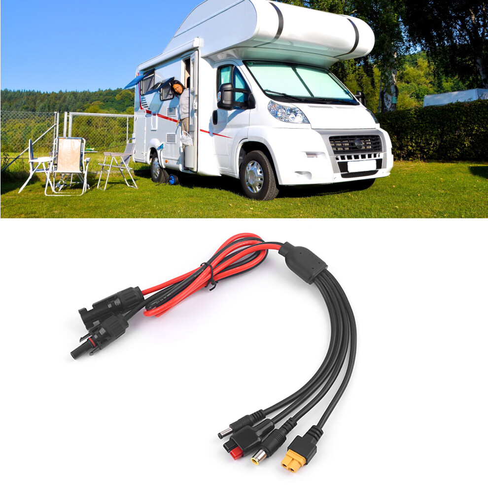 Heavy Duty 30A 4-In-1 Solar Cable W/ Xt60 & Anderson For Travel 7891351775661