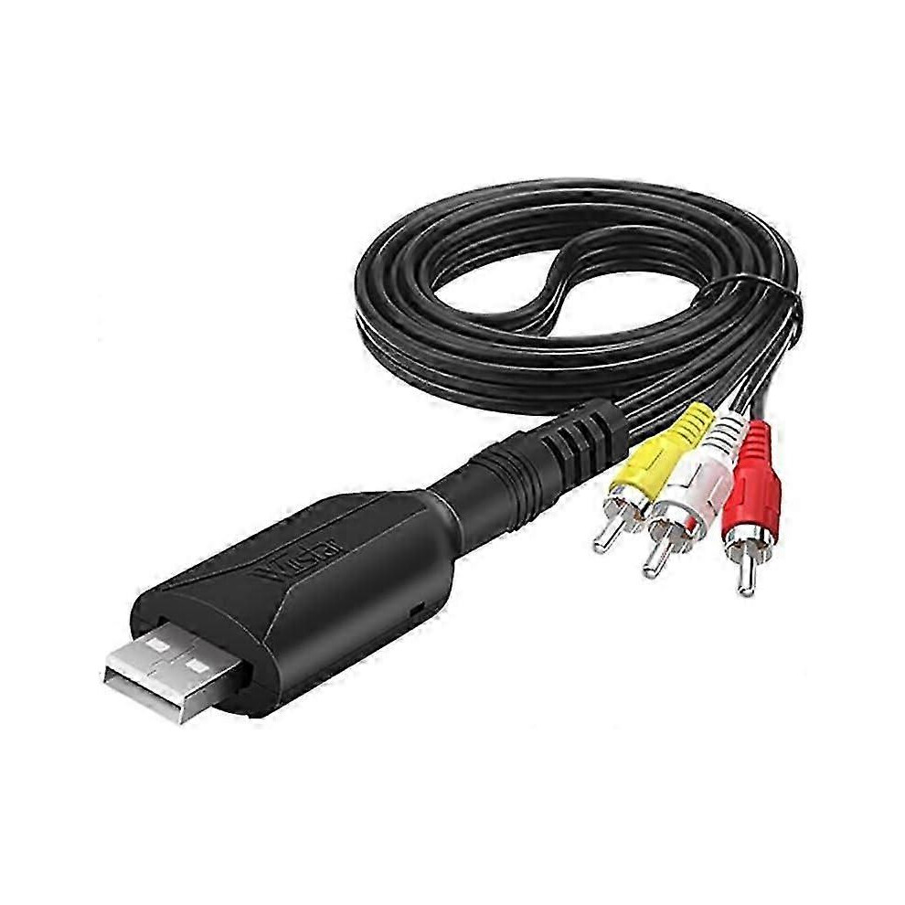 USB 2.0 video capture cable, RCA to USB converter, audio and video capture, VHS, DVD, AV to digital converter