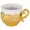 Keramik Trinkbecher Retro Mit Metallgriff 2