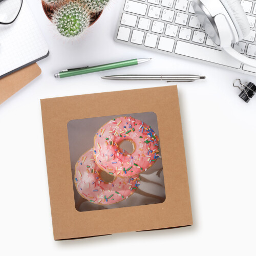 10Stück Kreative Muffinverpackungsboxen Mit 2
