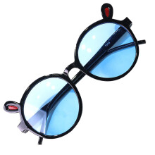 1Pc Kids Sunglasses UV Protection For Summer Use Black Blue