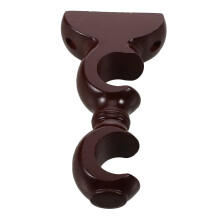 Curtain Rod Bracket Doppelschlitz Holz Halter Wandmontage Für