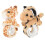 2Pcs Stuffed Giraffe Leopard Plush Animal Slap Bracelets 5