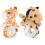 2Pcs Stuffed Giraffe Leopard Plush Animal Slap Bracelets 10