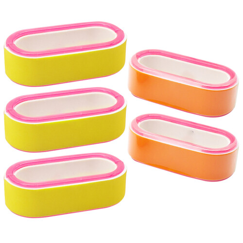 5Pcs Circular Nail File Shaping And Shining Buffer