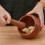 One Set Wooden Manual Garlic Press And Mortar Kitchen Tool 5