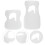 2Pcs Creative Nursing Bottle Sleeves For Baby Bottles White 9