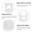 2Pcs Creative Nursing Bottle Sleeves For Baby Bottles White 10