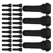 200 Pcs Tr-413 Rubber Snap-In Stems Tire Tyre Stems Car (Black)