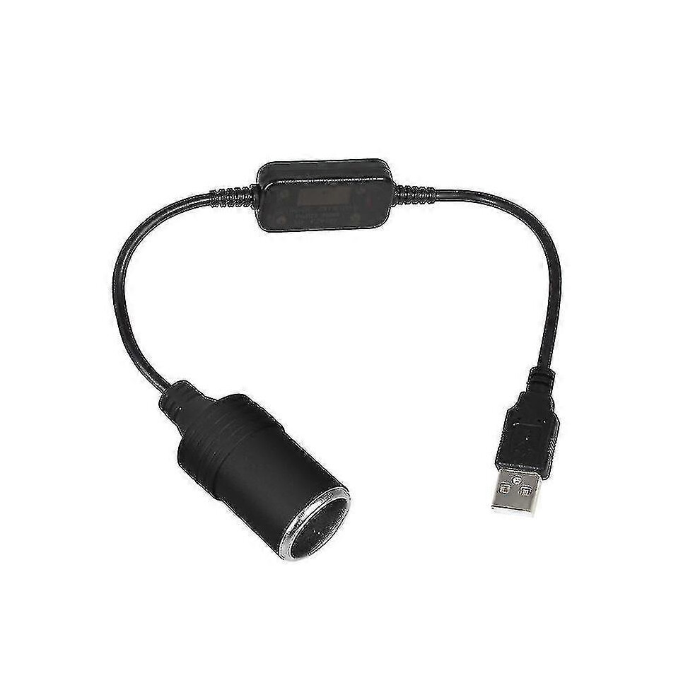 USB male to 12V female cigarette lighter socket converter cable