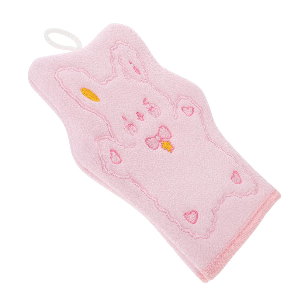 Cartoon Rabbit Bathing Gloves Exfoliating Towel For Kids Deep Exfoliating Scrub Mitts Body Scrub Gloves Bath Mittens