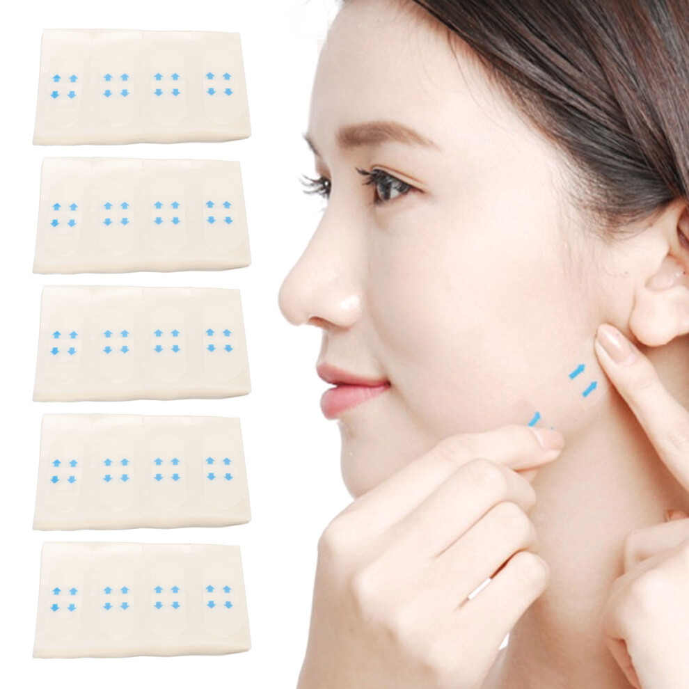 40Pcs V Face Sticker Invisible Breathable Skin-Friendly Face Lift Tape