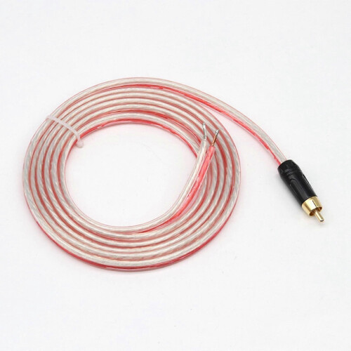 1.5m replacement and repair speaker cable with RCA plugs at stripped ends 2
