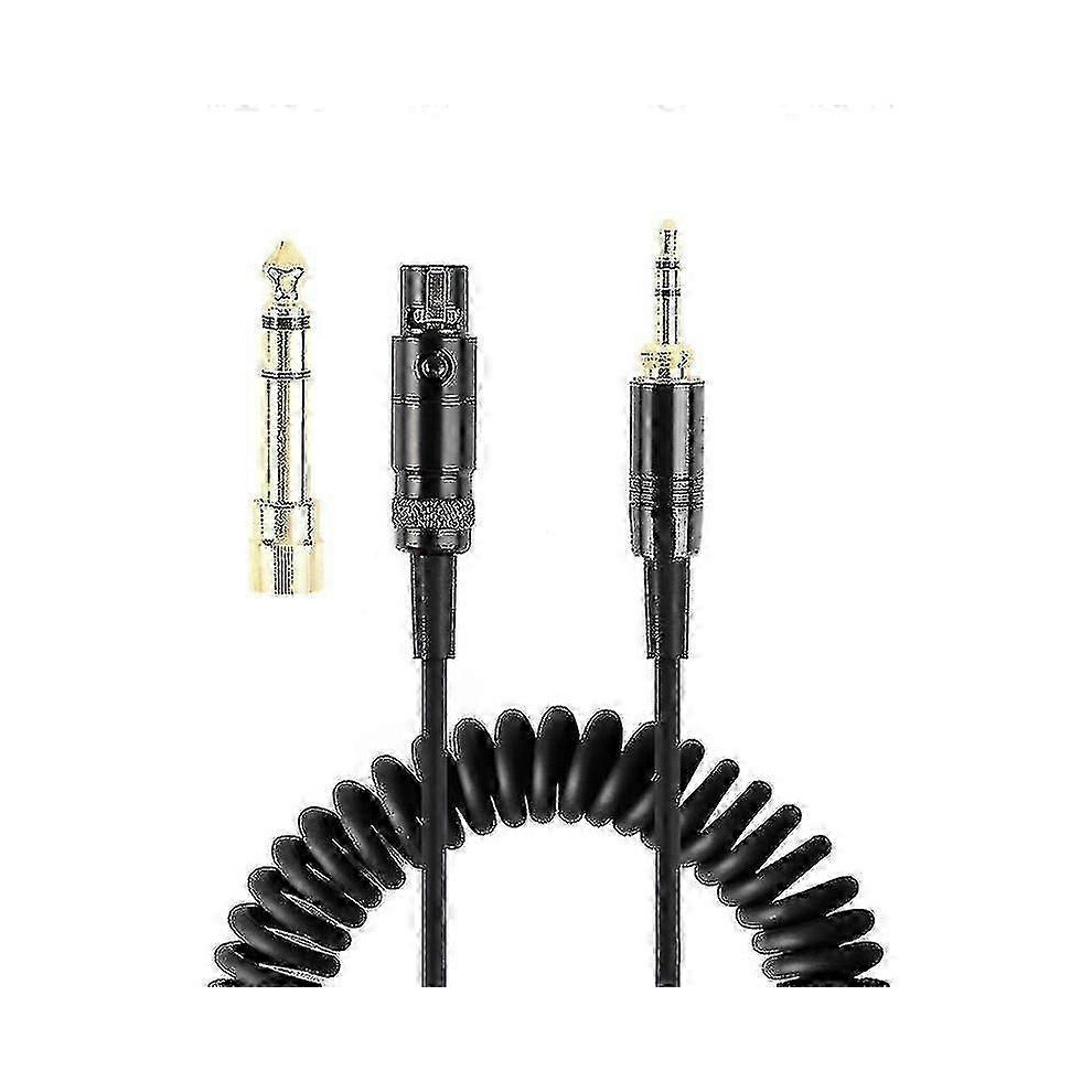 Spring-loaded audio cable for AKG K240, K702, Q701, K271, K267, K712 headphones