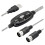 USB MIDI cable adapter, USB type A male to 5-pin DIN MIDI input/output with LED indicator 1