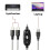 USB MIDI cable adapter, USB type A male to 5-pin DIN MIDI input/output with LED indicator 5