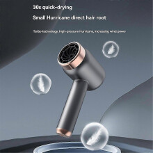 2-in-1 cordless hair dryer, USB charging, hot and cold air, EU plug