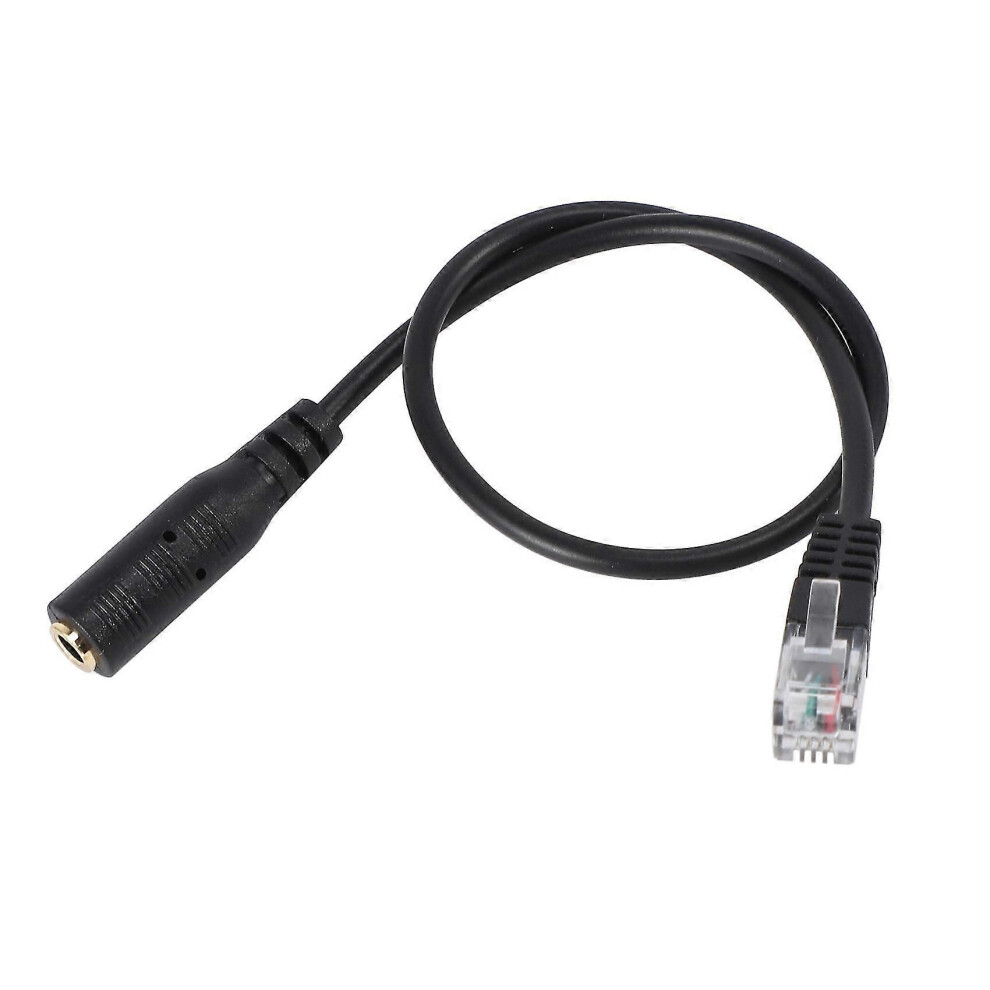 3.5 mm jack to RJ9 adapter cable for headsets and office phones