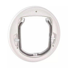 4-Way Locking Dog Door Lockable Security Flap For Cats And Small Pets White