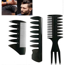 3PCS Pompadour Comb, Wide Tooth Men Styling Comb Black Afro Hair Combs Set for Wet Curly Thick Oil Hair